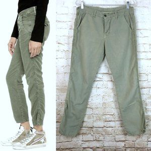 NSF Edith Cotton Slim Slouchy Cropped Summer Pant